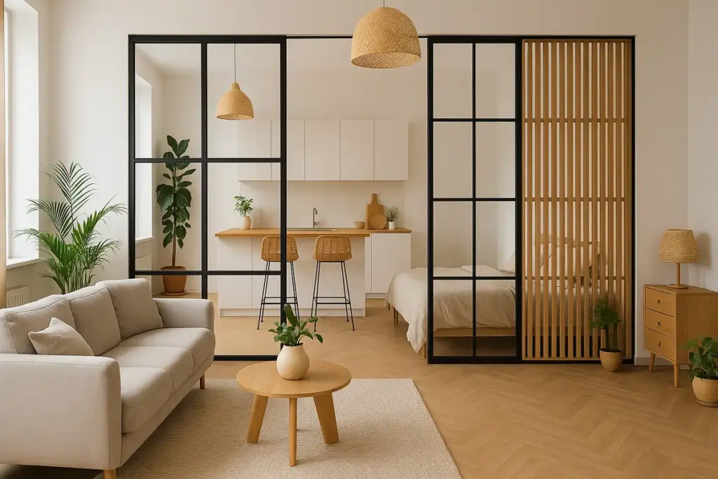 Open space: idee per dividere gli ambienti senza pareti e mantenere la luce naturale