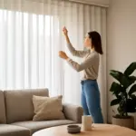Tende a onda per salotto moderno: perché arredano e facilitano la manutenzione quotidiana