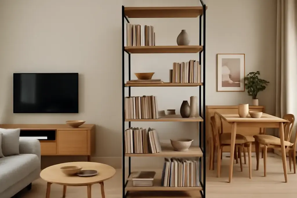 Dividere la zona giorno: soluzioni pratiche tra pareti attrezzate e librerie open