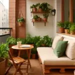 Balconi stretti: trucchi di design per ricavare un angolo relax e spazio verde