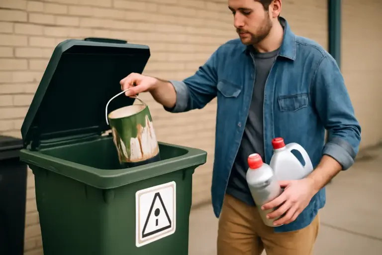 Come si smaltiscono correttamente vecchie vernici e solventi? Eviti multe con queste semplici regole