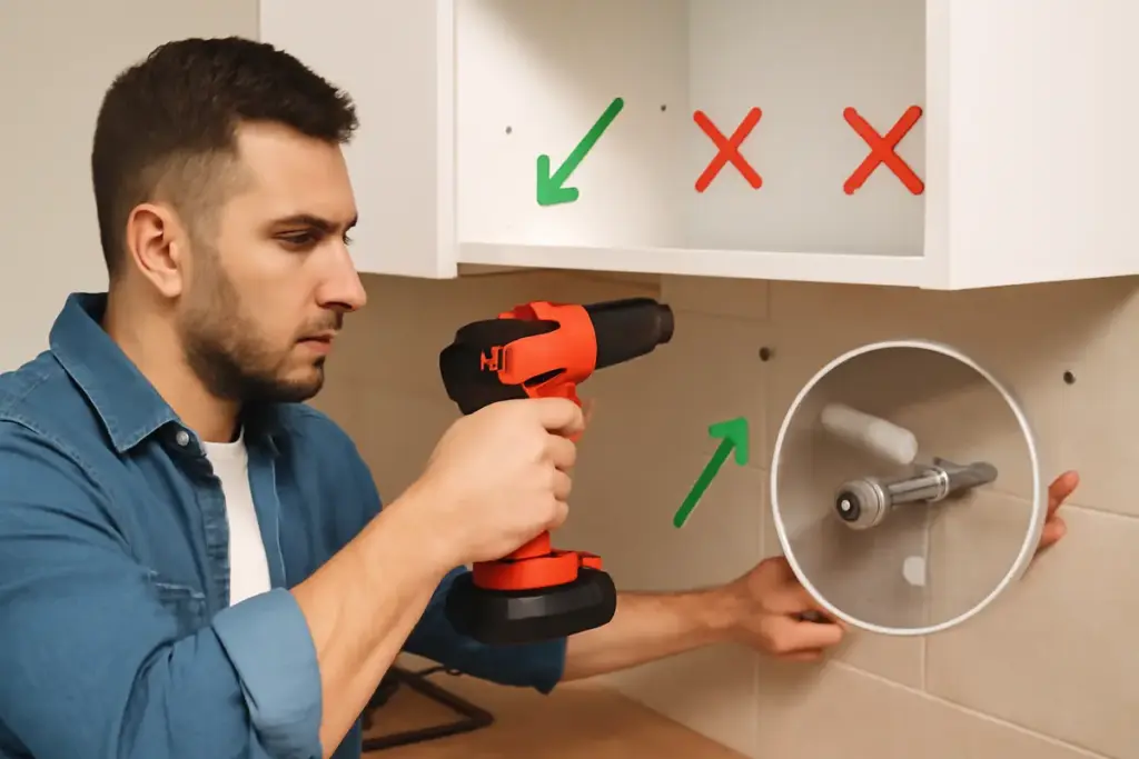 Fissare pensili in cucina in sicurezza: dove inserire i tasselli e quali errori evitare per non rischiare crolli