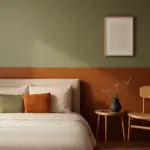 Pareti bicolore in camera da letto: giochi cromatici che ridefiniscono gli spazi