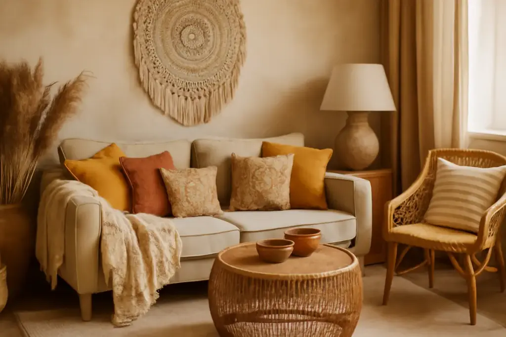 Boho chic: quali tessuti e colori rendono unico ogni ambiente senza errori comuni